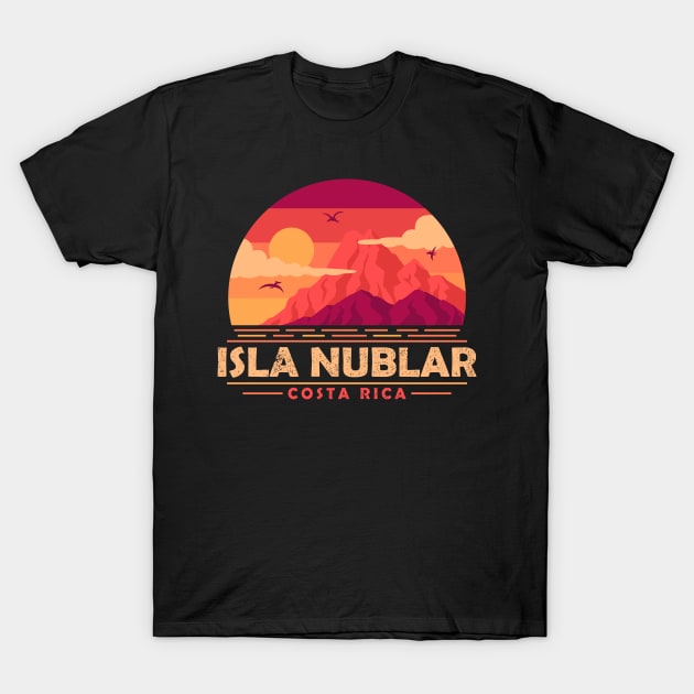 Visit Isla Nublar - The best place for dinosaur lovers T-Shirt by Sachpica